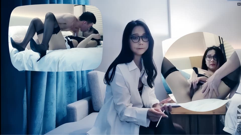 『七天极品探花』初遇高颜值性感包臀裙眼镜妹子，穿上女仆装黑丝自摸特写口交猛操